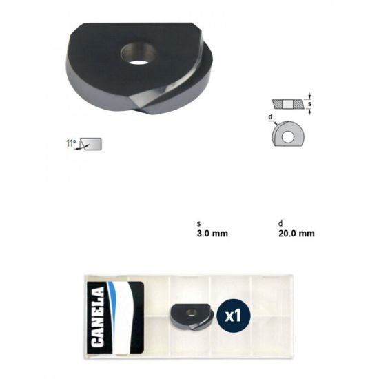 Picture of Canela Tool HPR20TL20 Milling Insert Ball Mill TiAIN